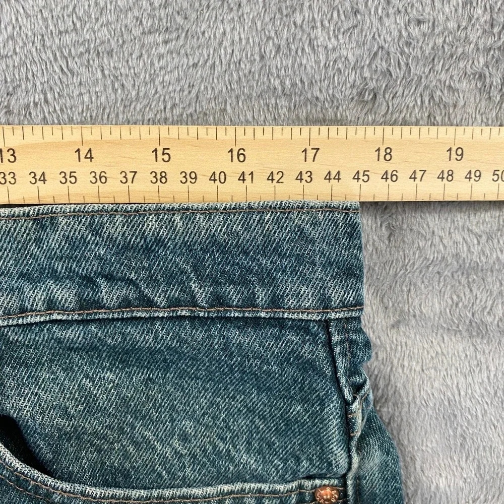 Vintage Levis 550 Jeans Mens 36x32 Green 90s Relaxed Fit Tapered Leg Made in USA